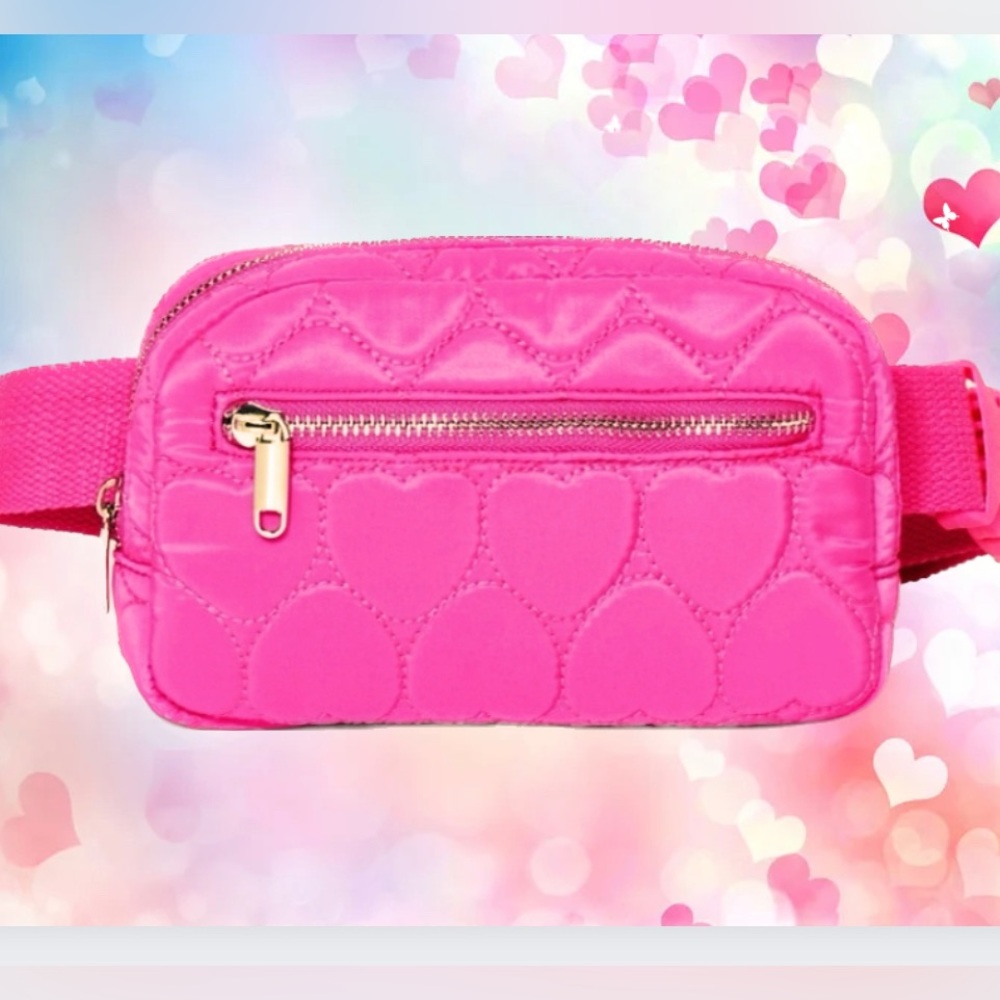 Target Wild Fable Hot Pink Heart Belt Bag